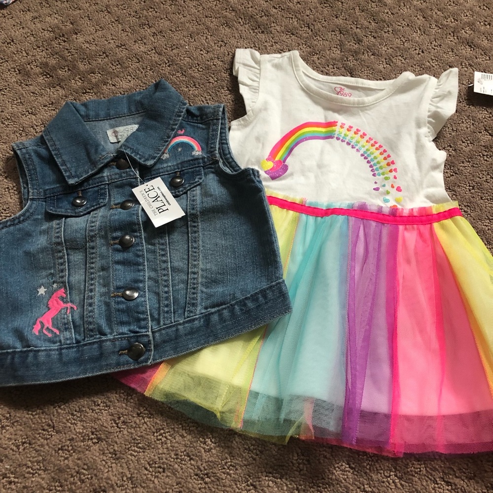 Children’s Place Rainbow/Unicorn Outfit